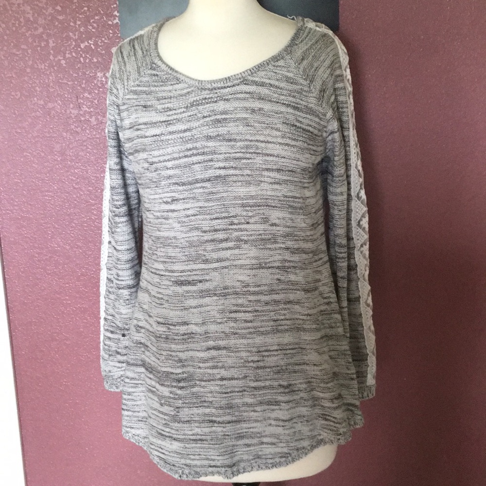 3 for $30....Knitted sweater with lace details